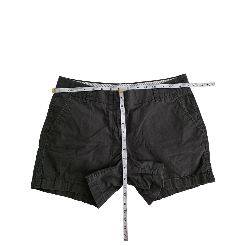 J.Crew Broken-In Chino Shorts Womens 6‎ Charcoal Grey Cotton Mid Rise Casual - Picture 4 of 6
